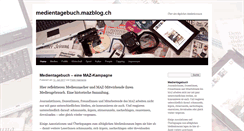 Desktop Screenshot of medientagebuch.mazblog.ch