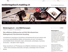 Tablet Screenshot of medientagebuch.mazblog.ch